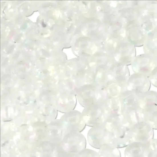 Miyuki Round Rocaille Seed Bead 11/0 Transparent Rainbow Crystal {2}