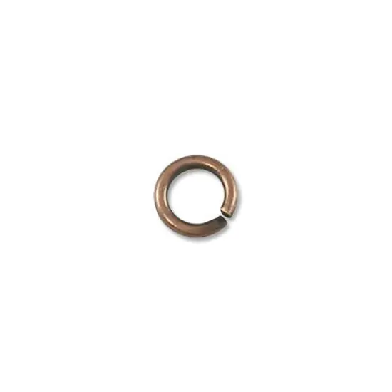 JewelrySupply Jump Ring - Open 4mm Antique Copper Plated (100-Pcs) {1}