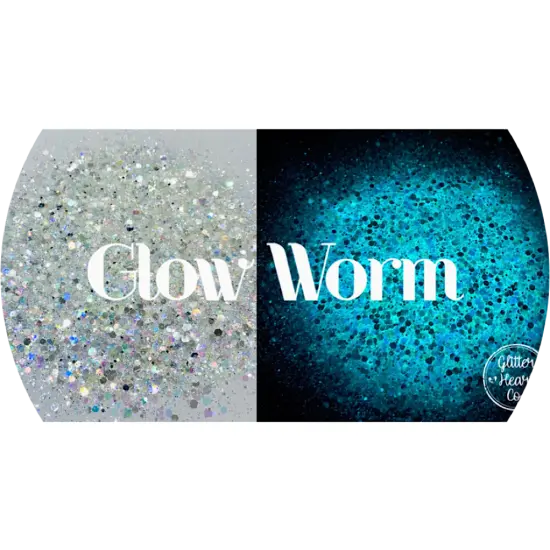 Polyester Glitter - Glow Worm - Glow in the Dark by Glitter Heart Co.&trade; {1}