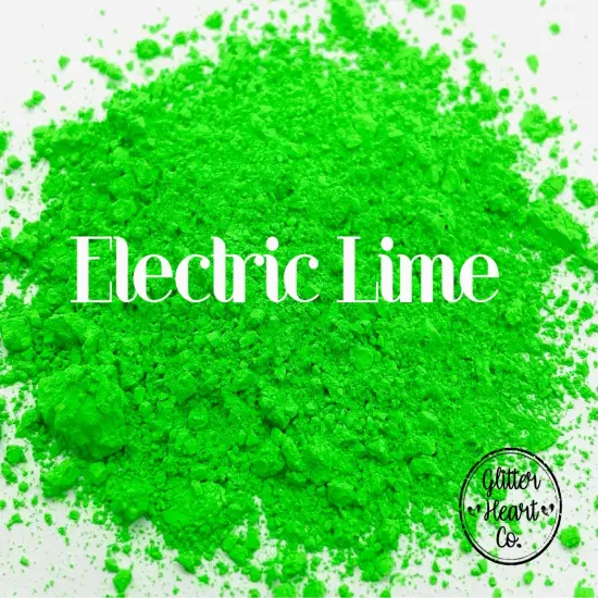 Electric Lime Neon Mica Powder by Glitter Heart Co.&trade; {2}