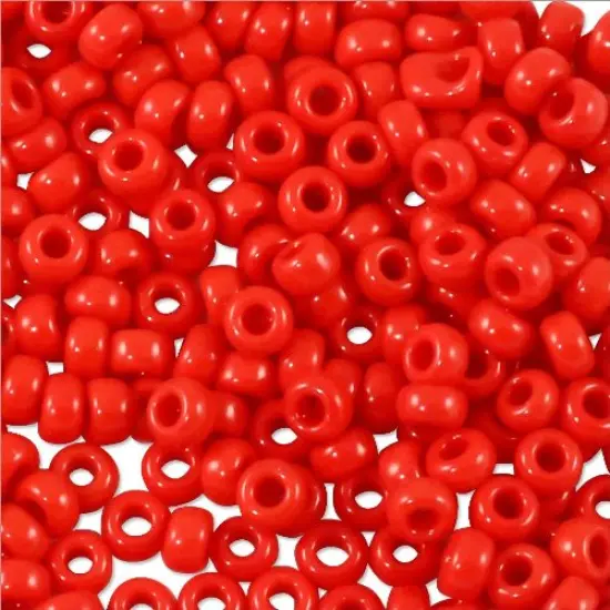 Miyuki Round Rocaille Seed Bead 11/0 Opaque Red {2}