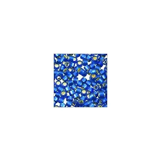 Miyuki Delica Seed Bead 11/0 Silver Lined Semi-Matte Cobalt {3}