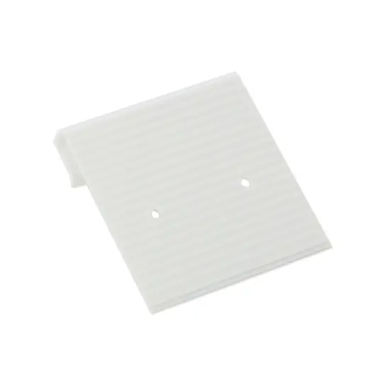 JewelrySupply Hanging Earring Card White Ribbed 1x1 (Package of 100) {1}
