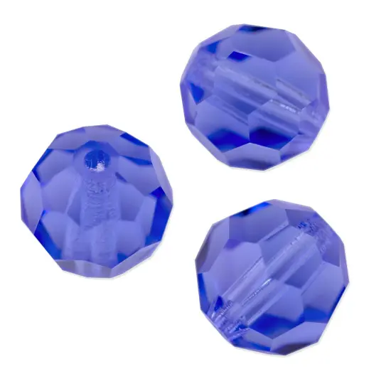 Preciosa Crystal Round Bead 6mm Sapphire (Package of 20) {1}