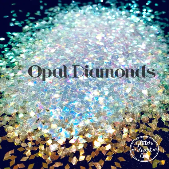 Polyester Glitter - Opal Diamonds Glitter Shape by Glitter Heart Co.&trade; {2}