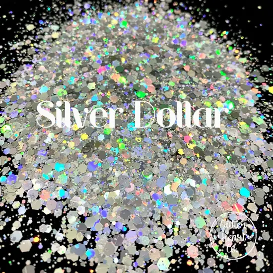 Polyester Glitter - Silver Dollar by Glitter Heart Co.&trade; {2}
