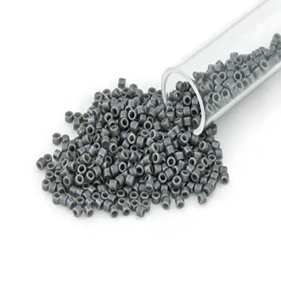 Miyuki Delica Seed Bead 11/0 Dark Grey Luster Opaque {1}