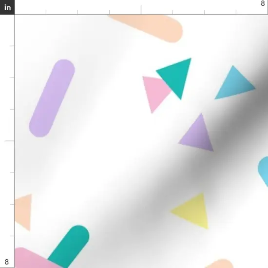 Various Fabrics by the Yard or Fat Quarter Sprinkles Pink White 80S Colorful Party Blue Geometric Kids Custom Printed Fabric by Spoonflower {4}