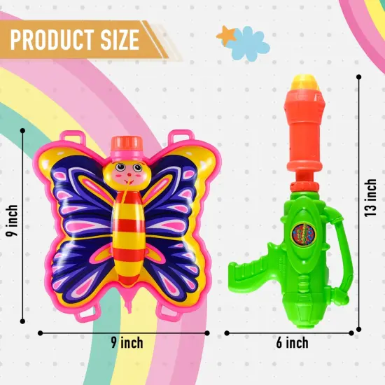 Toyrifik Water Gun Backpack Water Blaster for Kids -Water Shooter with Tank Butterfly Toys for Kids - Summer Outdoor Toys for Pool Beach Water Toys for Kids {6}