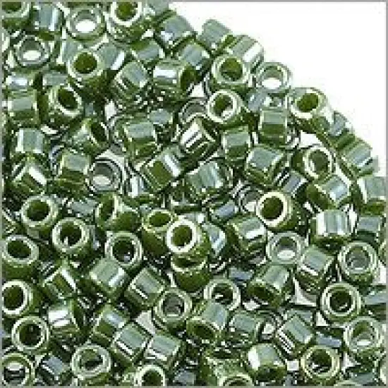 Miyuki Delica Seed Bead 11/0 Camo Green Luster Opaque {2}