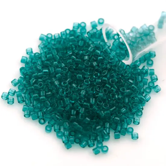 Miyuki Delica Seed Bead 11/0 Transparent Teal {1}