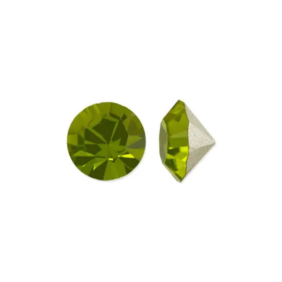 Preciosa Crystal Maxima Chaton 3mm (PP24) Olivine (Package of 50) {1}