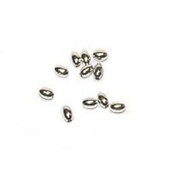 Oval Bead 4.5x3mm Sterling Silver (4-Pcs) {1}