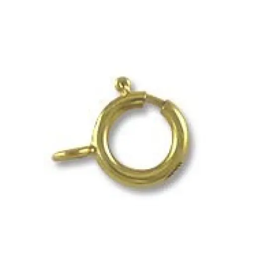 JewelrySupply Spring Ring Clasp 5mm w/Closed Ring Gold Filled (1-Pc) {1}