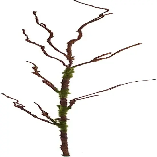 Premium 54" Artificial Brown Spray with Realistic Moss | Enhance D&eacute;cor with High-Readability Foliage {1}