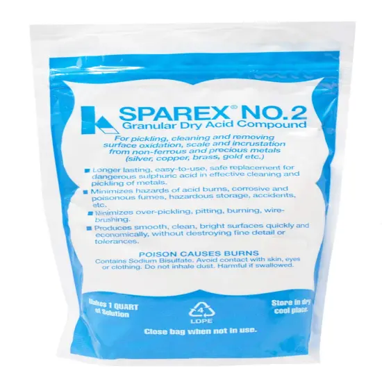 10 Oz No 2. Sparex Granular Dry Acid Compound for Jewelry Making Pickling Metal Cleaning Oxidation {1}