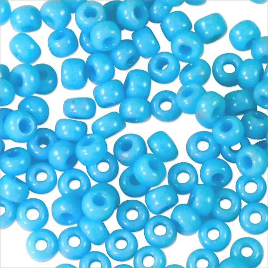 Miyuki Round Rocaille Seed Bead 8/0 Opaque Sky Blue {2}