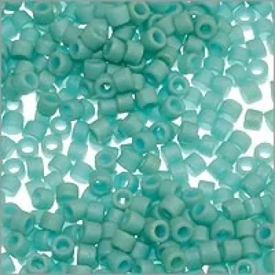 Miyuki Delica Seed Bead 11/0 Matte Opaque Glazed Luster Light Turquoise {3}