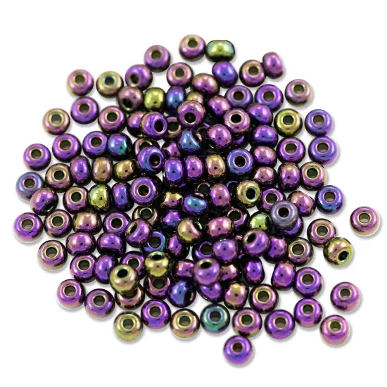 Czech Seed Beads - 6/0 Purple Iris (10 Grams) {1}