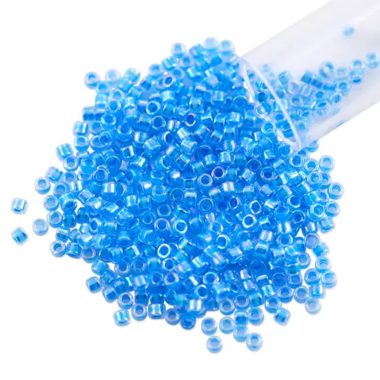 Miyuki Delica Seed Bead 11/0 Color Lined Light Sapphire AB {1}