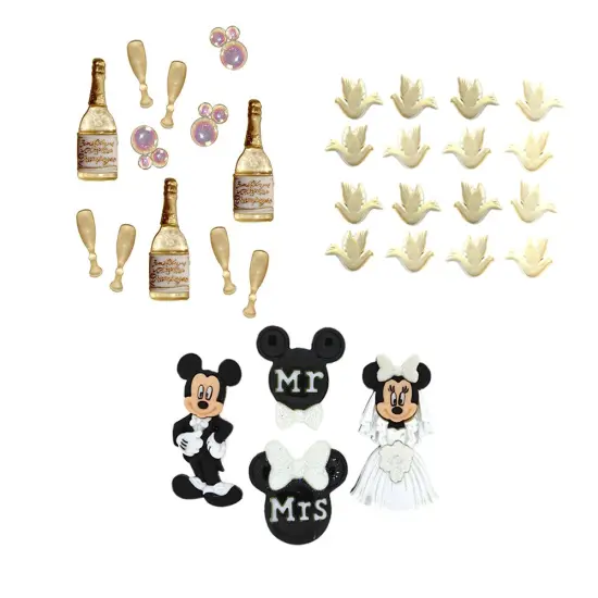 Dress It Up Buttons Disney Wedding Embellishments Bundle {2}
