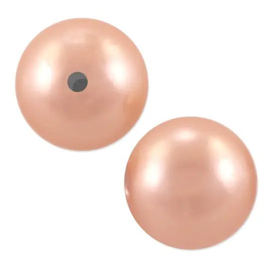 Preciosa Crystal Nacre Round Pearl 6mm Peach (Package of 20) {1}