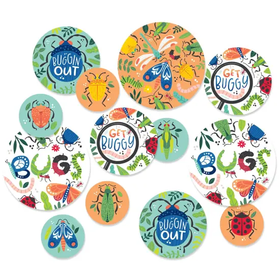 Big Dot of Happiness Buggin' Out - Bugs Birthday Party Giant Circle Confetti - Party Decorations - Large Confetti 27 Count {1}