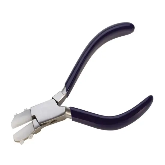 5-3/4" Stainless Steel and Nylon Non-Marring Thin Nose Wire Straightening Pliers {1}