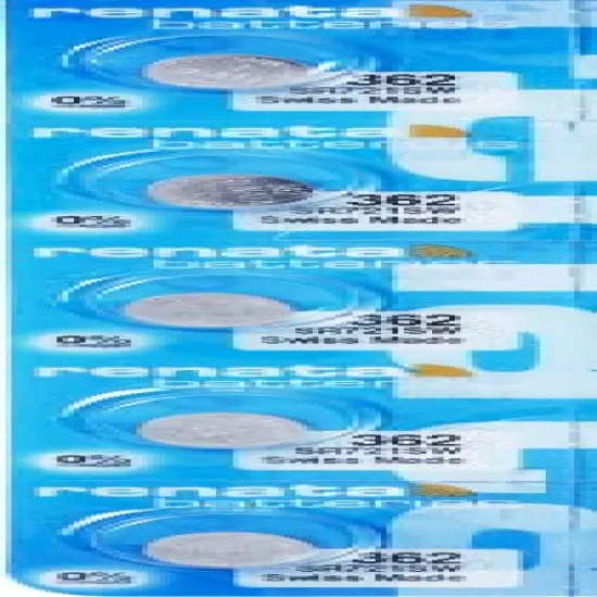 362 Watch Battery - Strip of 5 Batteries {1}