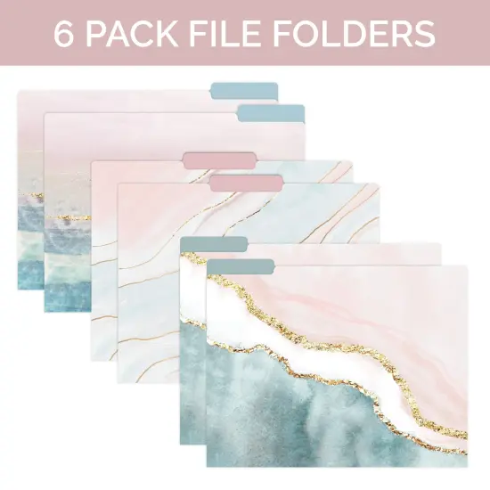 bloom daily planners File Folder Set, Ethereal Marble {3}