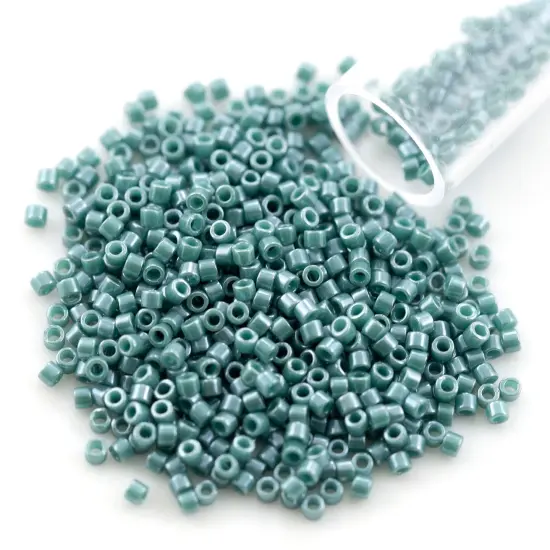 Miyuki Delica Seed Bead 11/0 Dark Turquoise Glazed Luster Opaque {1}