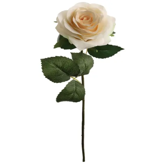 20" Champagne Open Rose Stems (48-Pack) - Lifelike Silk Flowers, 4" Wide Blooms, Perfect for Bouquets, Events & Home Decor - Year-Round Elegance, Floral Home by Artificial Flowers {1}