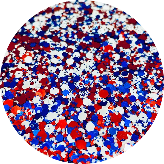 Polyester Glitter - USA Mix by Glitter Heart Co.&trade; {1}