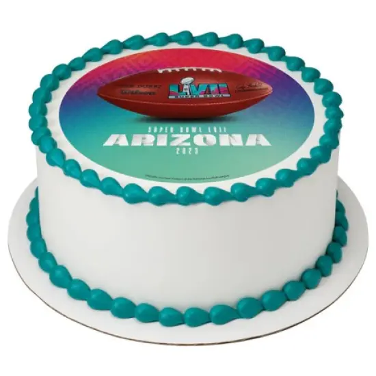 NFL Super Bowl LVII Football Edible Image PhotoCake {3}