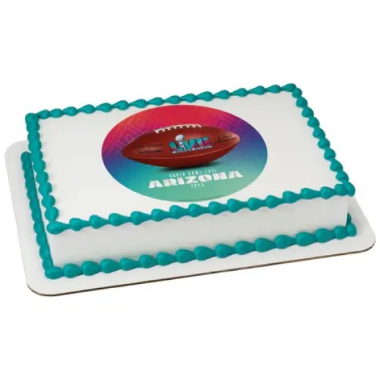 NFL Super Bowl LVII Football Edible Image PhotoCake {1}