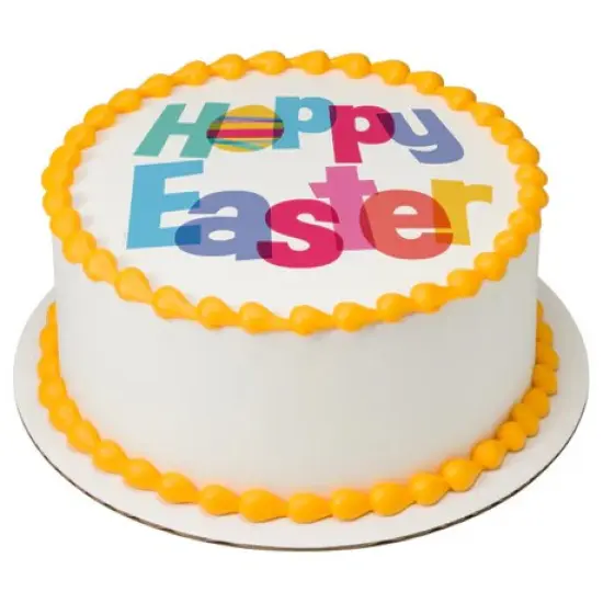 Hoppy Easter Bunny Edible Cake Image PhotoCake {4}
