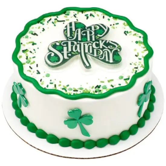 St. Patrick's Day Icons Shamrock Cupcake and Cake Layons Pics 12 set {3}