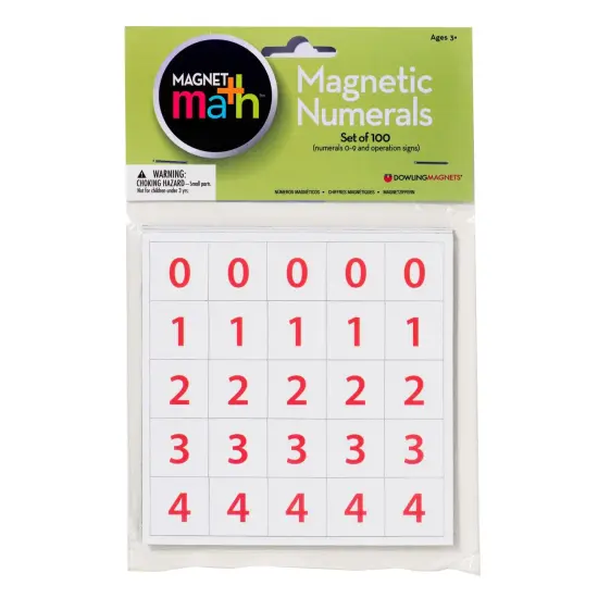 Magnet Numerals Set, 100 Per Set, 3 Sets {2}