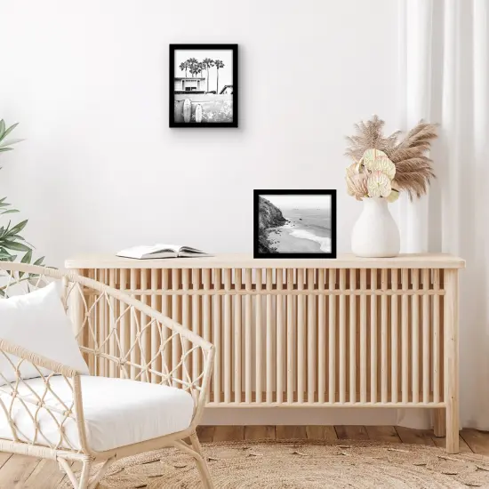 Americanflat 8x10 Picture Frames - Set of 2 - Photo Frames for Wall Display - Polished Plexiglass Cover - Hanging Hardware for Vertical and Horizontal Display - Includes Easel - Black {6}