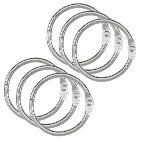 Binder Rings, 1.5", 6 Per Pack, 6 Packs {1}