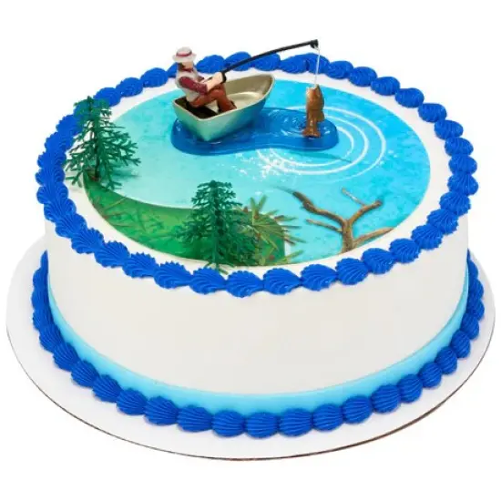 Fisherman with Action Fish Set Cake Kit {2}