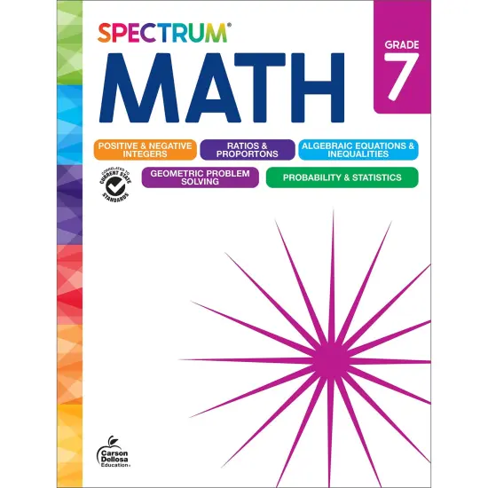Spectrum Gr 7 Math Workbook {1}