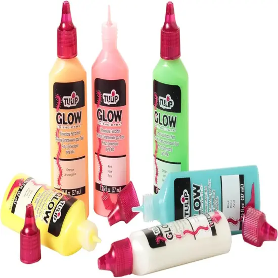 17581 Dimensional Metallic Fabric Paint, 6-Pack (Glow) {4}