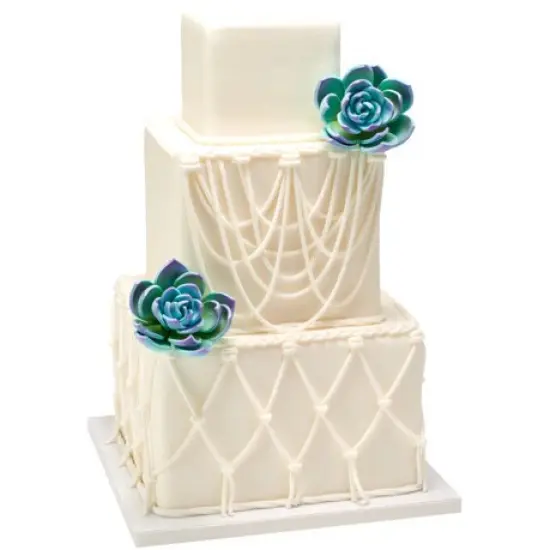 Purple Succulents Gum Paste Flowers {2}