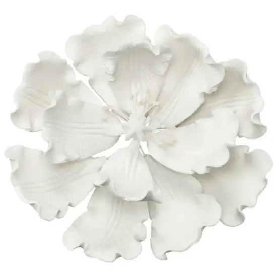 White Peony Gum Paste Flowers Decorations 6 package {1}
