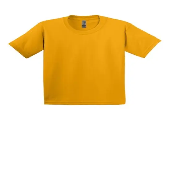Gildan&reg; Youth Ultra Cotton Crew Neck Short Sleeve for Kids Gold {1}