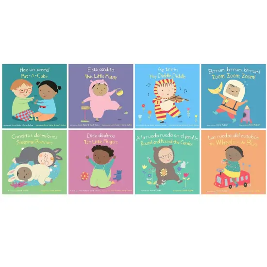 Bilingual Baby Rhyme Time Books, Set of 8 {1}