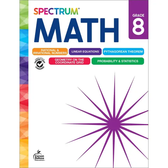 Spectrum Gr 8 Math Workbook {1}