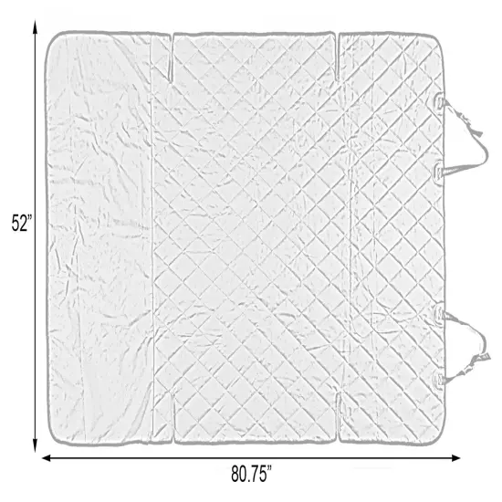 SUV Pet Cargo Liner Trunk Cover Waterproof Non-Slip Washable Material, Extra Long Size Universal Fit with Bumper Flap 80&rdquo; x 52&rdquo; Protect Prevents Scratches Marks & Spills {5}