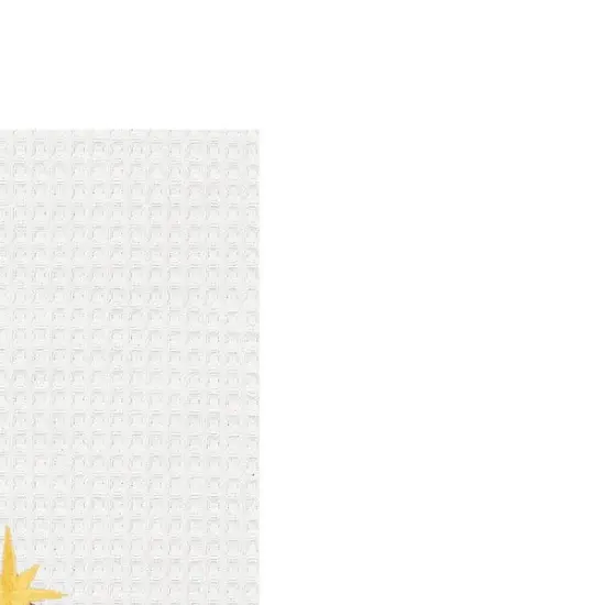 Nativity Scene Embroidered Cotton Waffle Weave Kitchen Dishtowel {4}